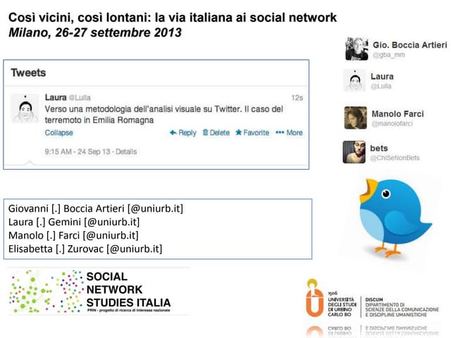 Verso una metodologia dell’analisi ...