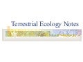 Terrestrial Ecology Notes1
