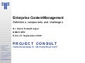 [EN] Enterprise Content Management - Definitions, Components and Challenges | DMS EXPO 19.09.2006 | Ulrich Kampffmeyer | conversion problems