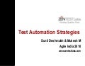 Test Automation Strategies For Agile