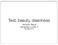 Test beautycleanness
