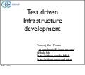 Test Driven Infrastructure Development