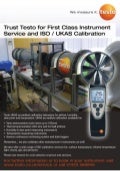Testo - ISO/UKAS Service and Calibration