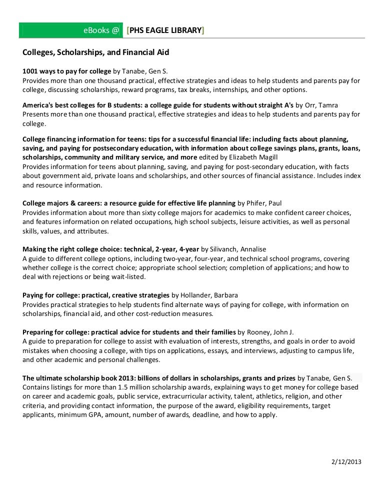 financial aid essay