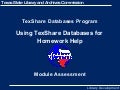 TexShare Homework Help Assessment