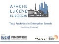 Text Analytics in Enterprise Search