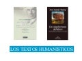 Los textos humanísticos