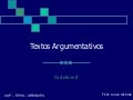 Textos Argumentativos