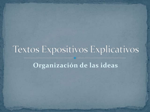 Textos expositivos explicativos