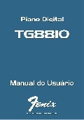 Manual do piano digital Fenix TG8810 (PORTUGUÊS)
