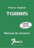 Manual do piano digital Fenix TG8815 (PORTUGUÊS)