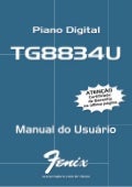 Manual do piano digital Fenix TG8834U (PORTUGUÊS)
