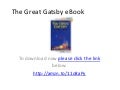 The Great Gatsby eBook