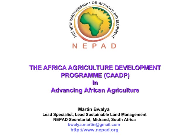 The Africa Agriculture Development ...