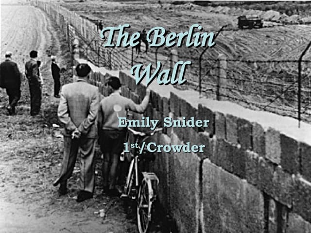 The Berlin Wall