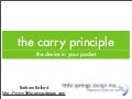 The Carry Principle