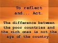 The difference between the poor countries
