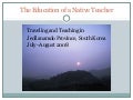 Education Of A Native Teacher