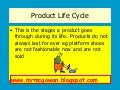 The Product Life Cycle