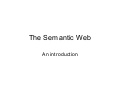 The Semantic Web