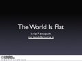 The World is Flat
