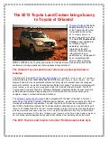 The 2013 Toyota Land Cruiser brings luxury to Toyota of Orlando