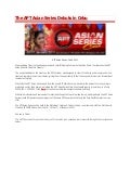 The apt asian series debuts in cebu