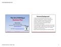 The Art Of Writing A Business Plan (Zafar)