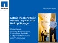 The Best Storage For V Mware Environments Customer Presentation Jul201