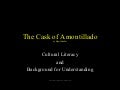 The cask of amontillado