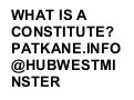 What is a "Constitute"? Pat Kane prez to HubWestminster