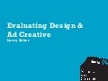 How to Evaluate Design & Ad Work