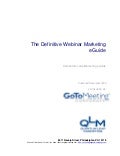 The Definitive Webinar Marketing eGuide