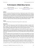 The development of mobile money systems - Ernesto Flores-Roux, Judith Mariscal (2010)