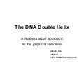 The DNA Double Helix