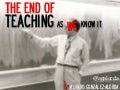 THE END OF TEACHING