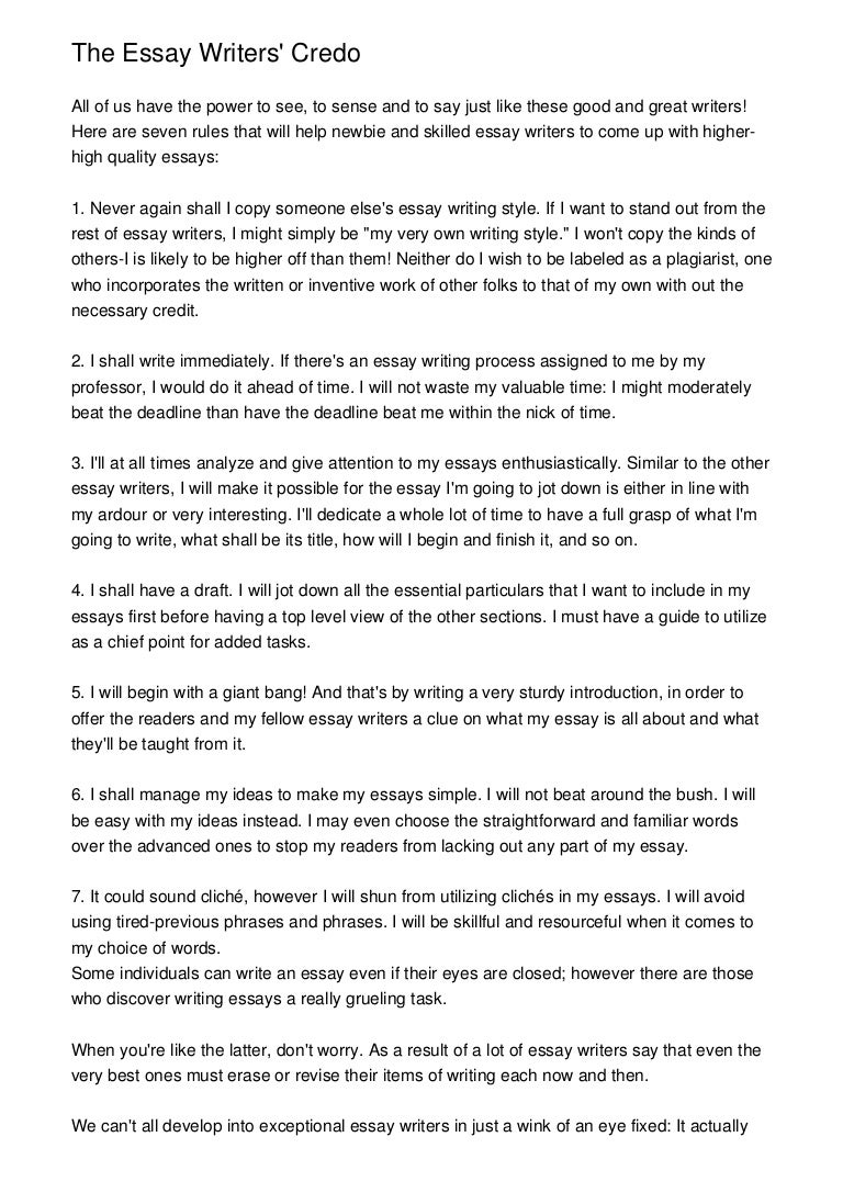 best college essays ever