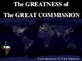The Greatness of the Great Commission