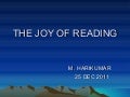 The Joy Of Reading