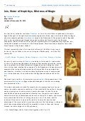 Isis, Ancient Egyptian Goddess of Motherhood and Magic
