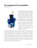 The management of possilities