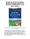The mining valuation handbook mining and energy valuation for investors and management by dr victor rudenno   5 star review