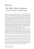 The mobile money movement by mpay connect dec 2010   innovations publication winter 2011