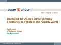 The Need For Open Software Security Standards In A Mobile And Cloudy World