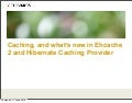 The new ehcache 2.0 and hibernate spi