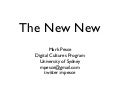 The New New