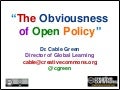 The Obviousness of Open Policy (2011)