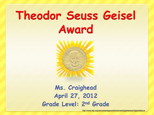 Theodor Seuss Geisel Award