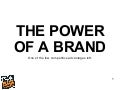 The Power Of Brand