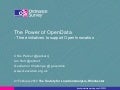 The power of open data
